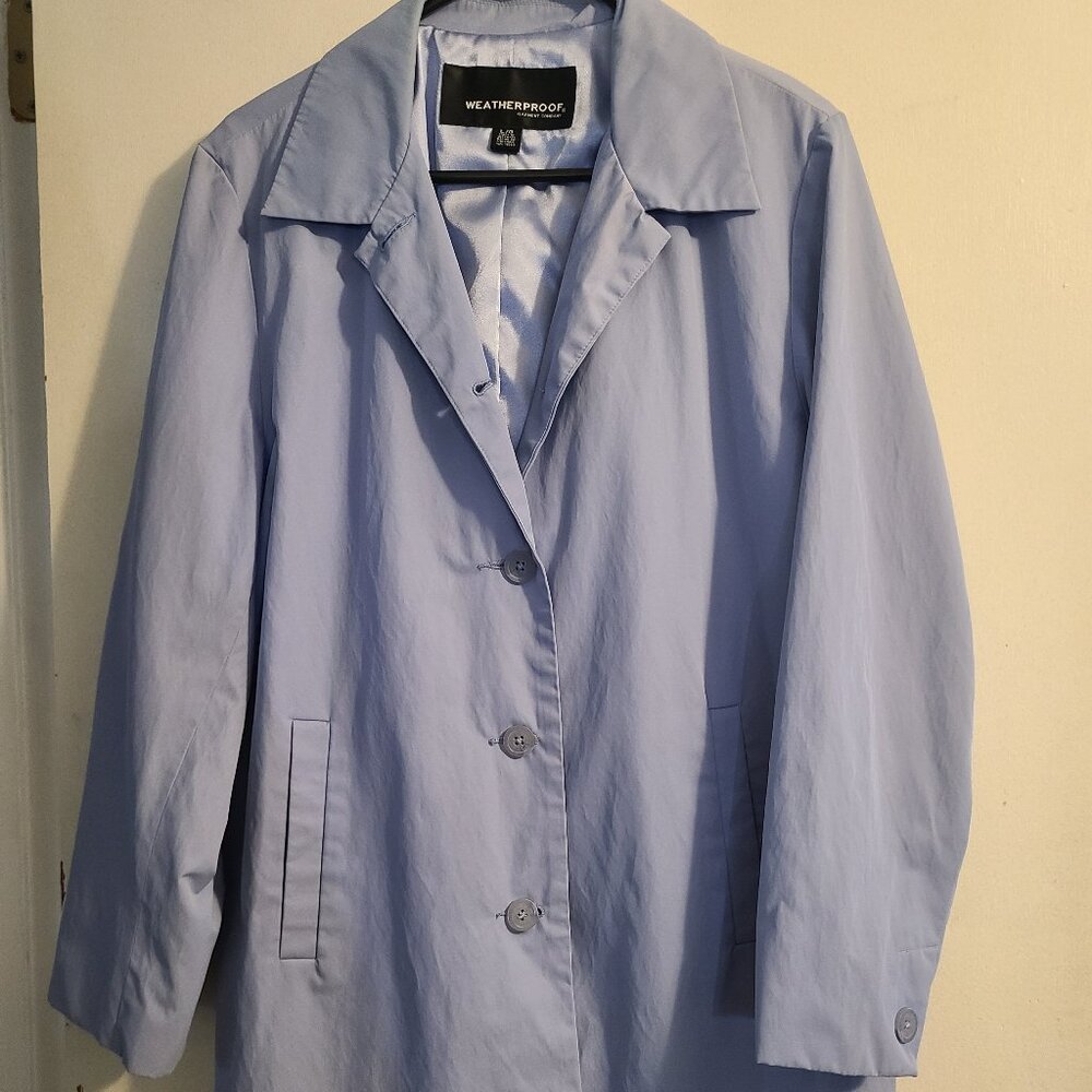 Blue Weatherproof brand trench coat size L